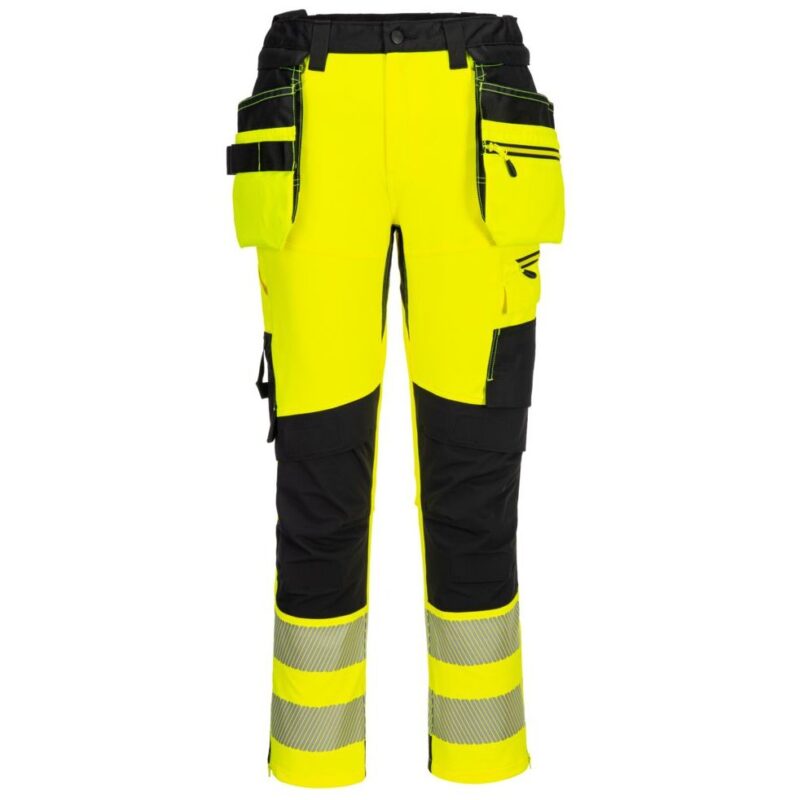 Portwest DX4 Hi-Vis Craft Trousers - Yellow/Black