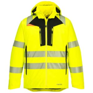 Portwest DX4 Hi-Vis Winter Jacket - Yellow/Black