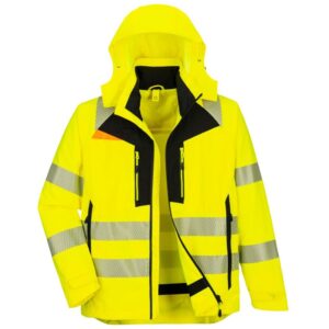 Portwest DX4 Hi-Vis 4-in-1 Jacket - Yellow/Black