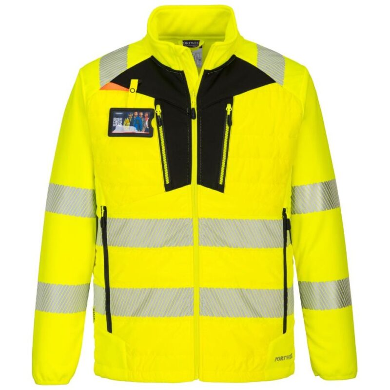 Portwest DX4 Hi-Vis Hybrid Baffle Jacket