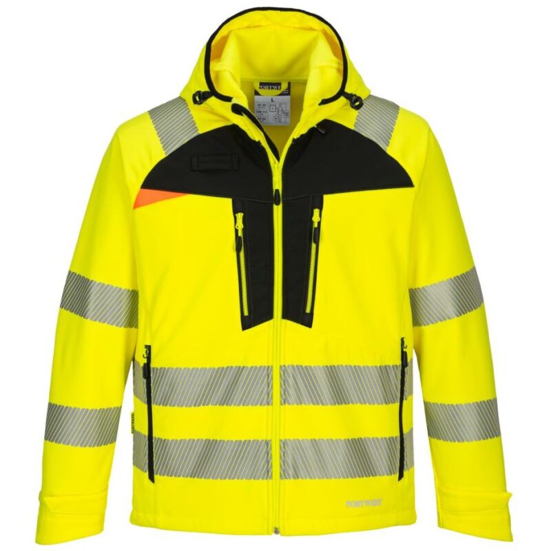 Portwest DX4 Hi-Vis Softshell - Yellow/Black