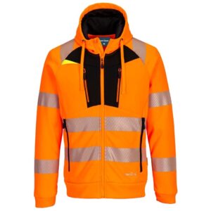 Portwest DX4 Hi-Vis Funnel Neck Sweatshirt - Yellow/Black
