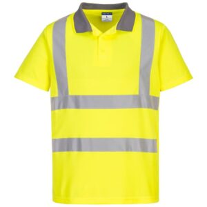 Portwest Eco Hi-Vis Polo Shirt Short Sleeve - Orange