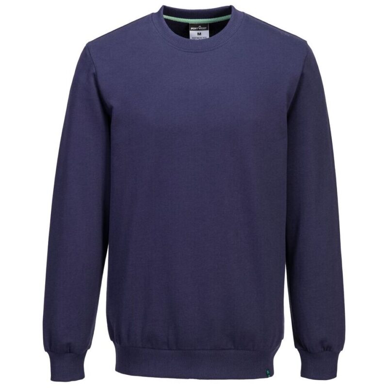 Portwest Organic Cotton Recyclable Sweatshirt - Navy