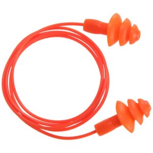 Portwest Reusable Corded TPR Ear Plugs Orange EP04