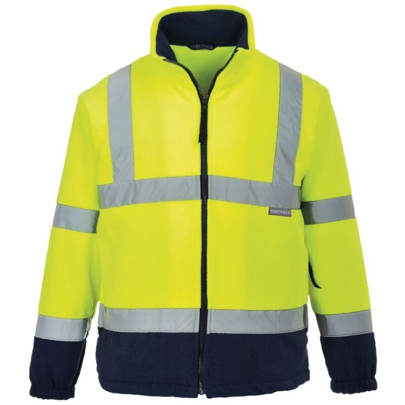 Portwest Hi-Vis Contrast Fleece - Yellow/Navy