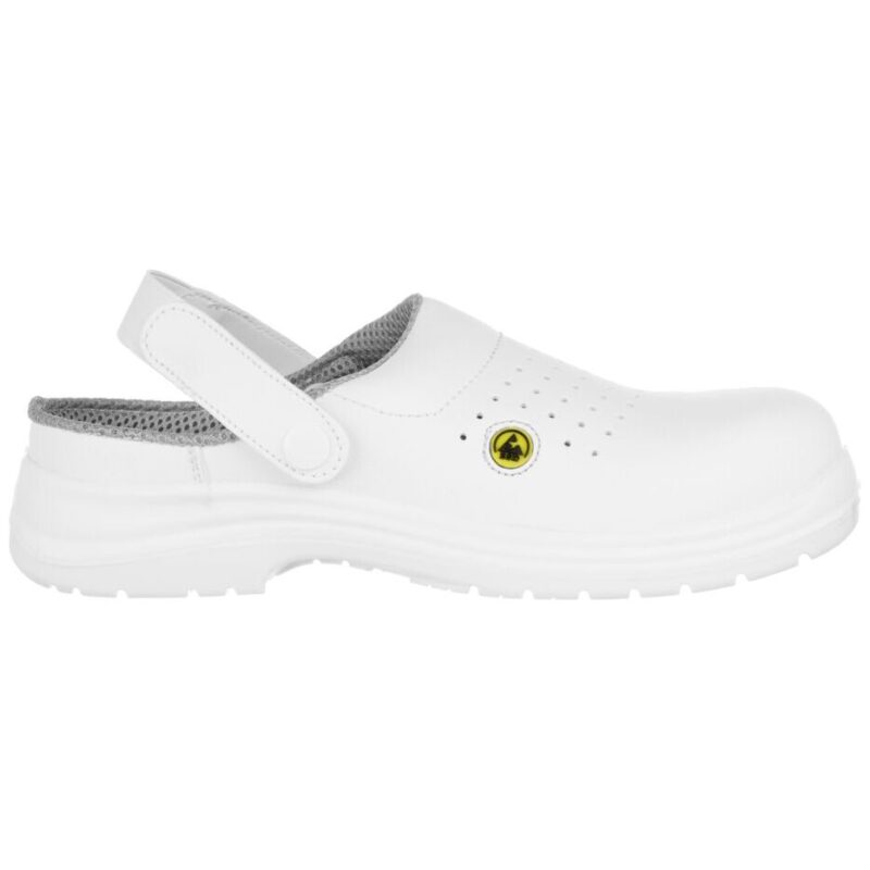 Portwest Portwest Compositelite ESD Perforated Safety Clog SB AE - White