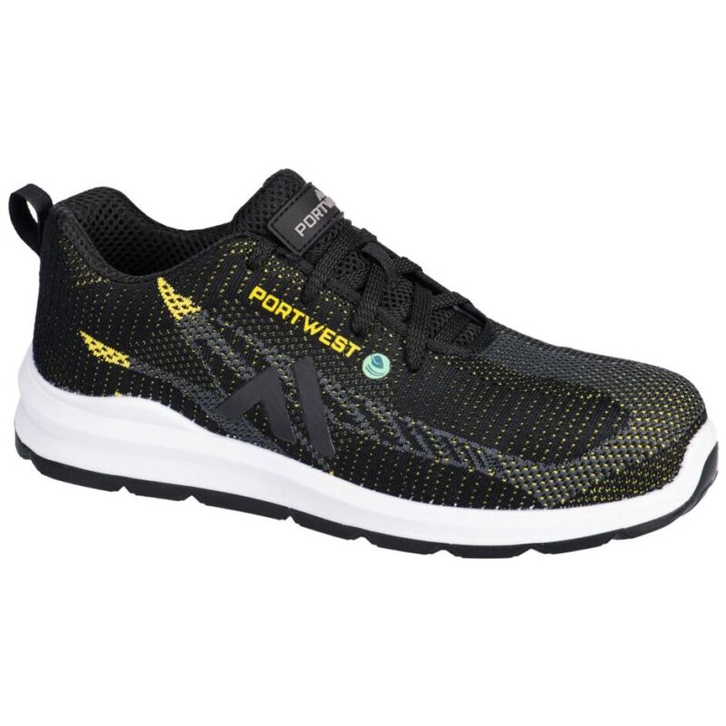 Portwest Eco Fly Composite Trainer S1PS SR FO - Black/Yellow