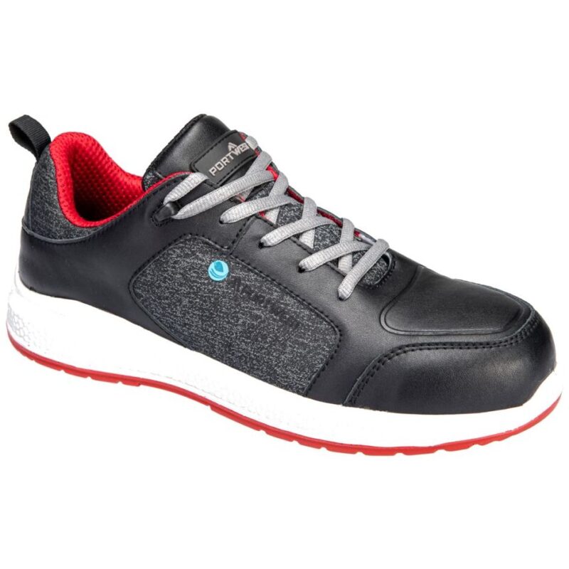 Portwest Eco Composite Trainer S3S SR - Black/Red