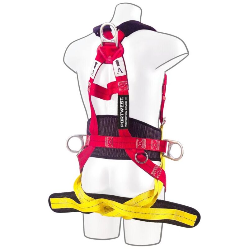 Portwest Portwest 3 Point Comfort Plus Harness Red FP18