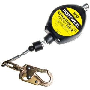 Portwest 6M Retractable Fall Arrest Block Black FP42