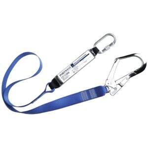 Portwest Single Webbing 1.8m Lanyard With Shock Absorber Royal Blue FP50