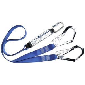 Portwest Double Webbing 1.8m Lanyard With Shock Absorber Royal Blue FP51