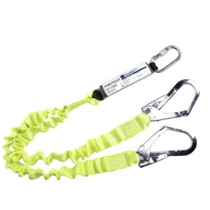 Portwest Double Elasticated 1.8m Lanyard With Shock Absorber Yellow FP52