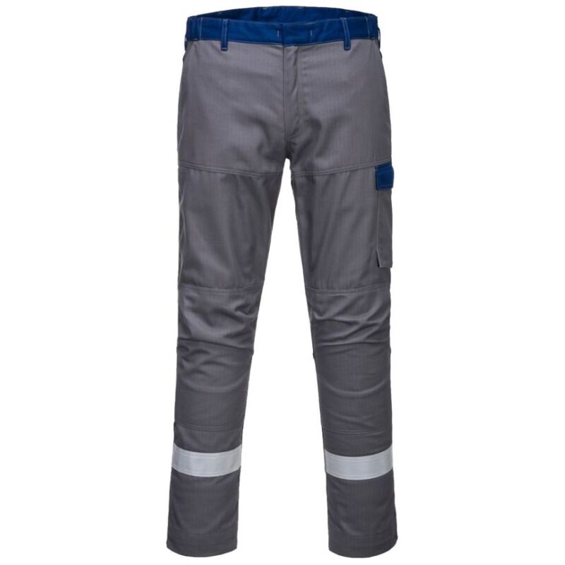 Portwest Bizflame Industry Two Tone Trousers - Grey Short