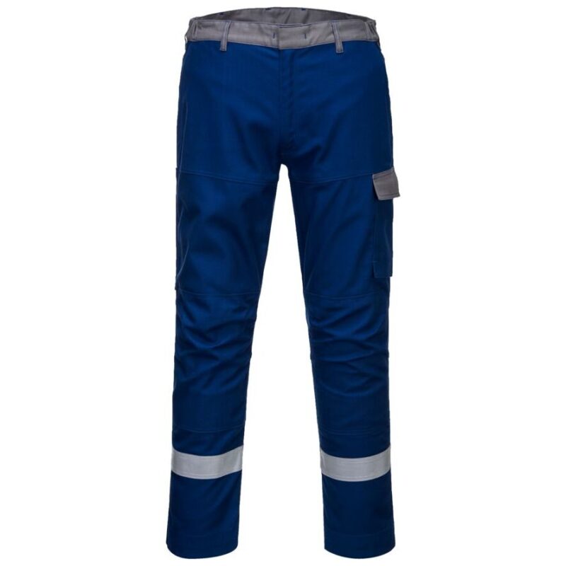 Portwest Bizflame Industry Two Tone Trousers - Royal Blue Short
