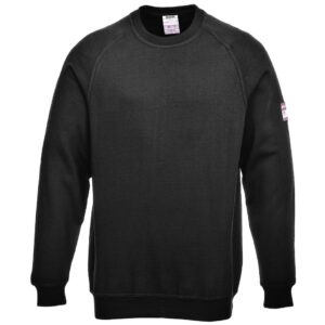 Portwest Flame Resistant Anti-Static Long Sleeve Sweatshirt - Navy
