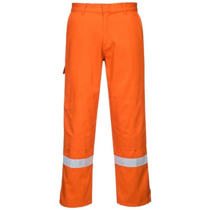 Portwest Bizflame Work Trousers - Orange Tall