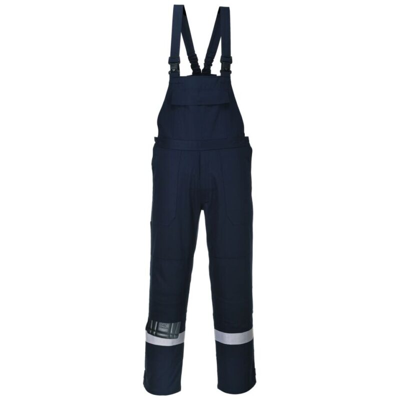 Portwest Bizflame Work Bib and Brace - Navy