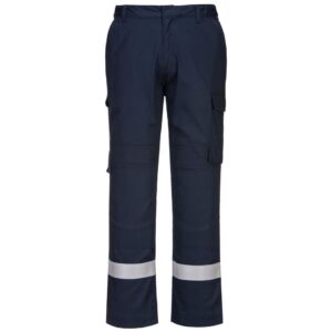 Portwest Bizflame Work Lightweight Stretch Panelled Trousers - Orange