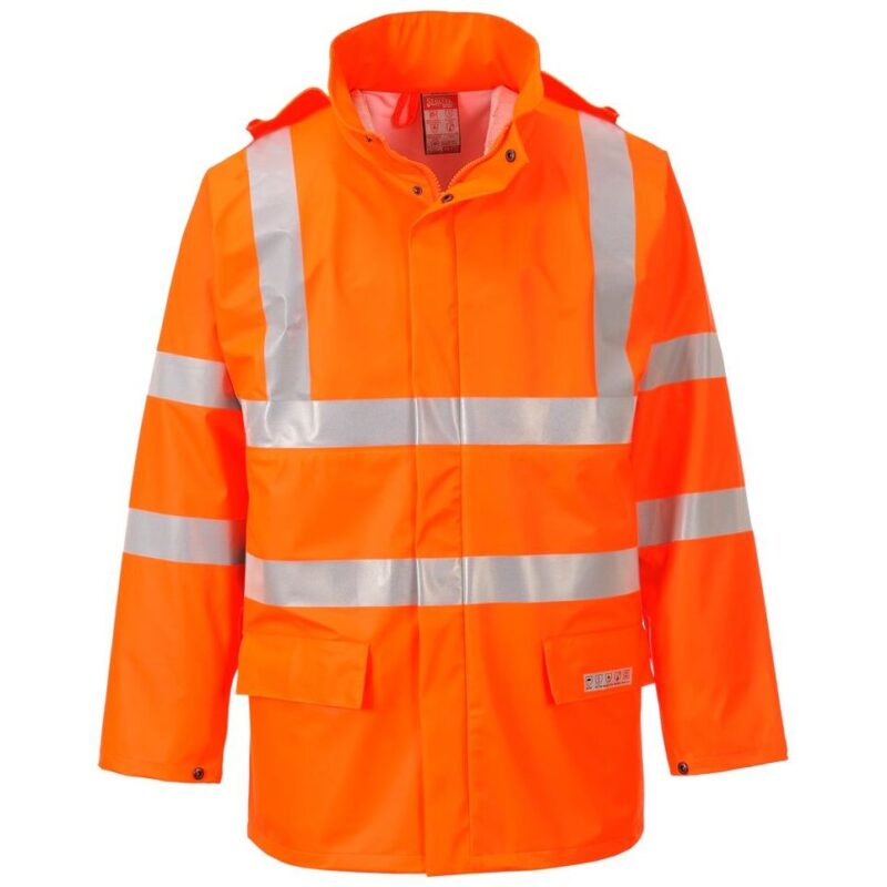 Portwest Sealtex Flame Hi-Vis Jacket - Orange