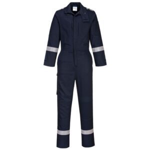 Portwest Bizflame Work Stretch Panelled Coverall - Navy