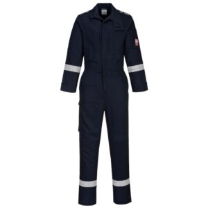 Portwest Bizflame Work Lightweight Stretch Panelled Coverall - Navy