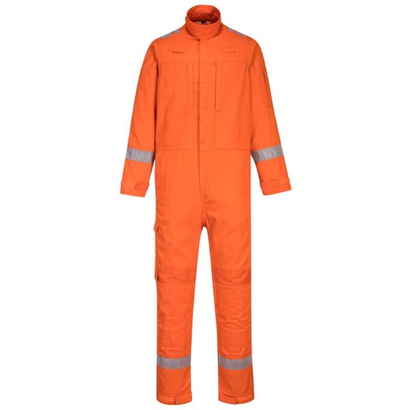 Portwest Bizflame Work Lightweight Stretch Panelled Coverall - Orange