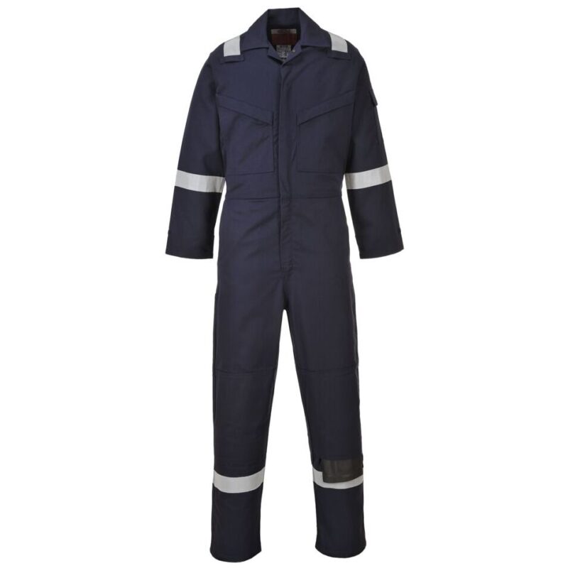 Portwest Flame Resistant Anti-Static Coverall 350g - Navy Tall