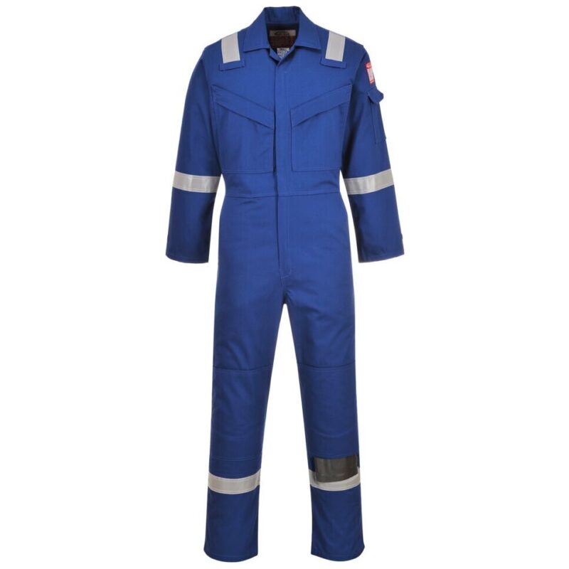 Portwest Flame Resistant Anti-Static Coverall 350g - Royal Blue
