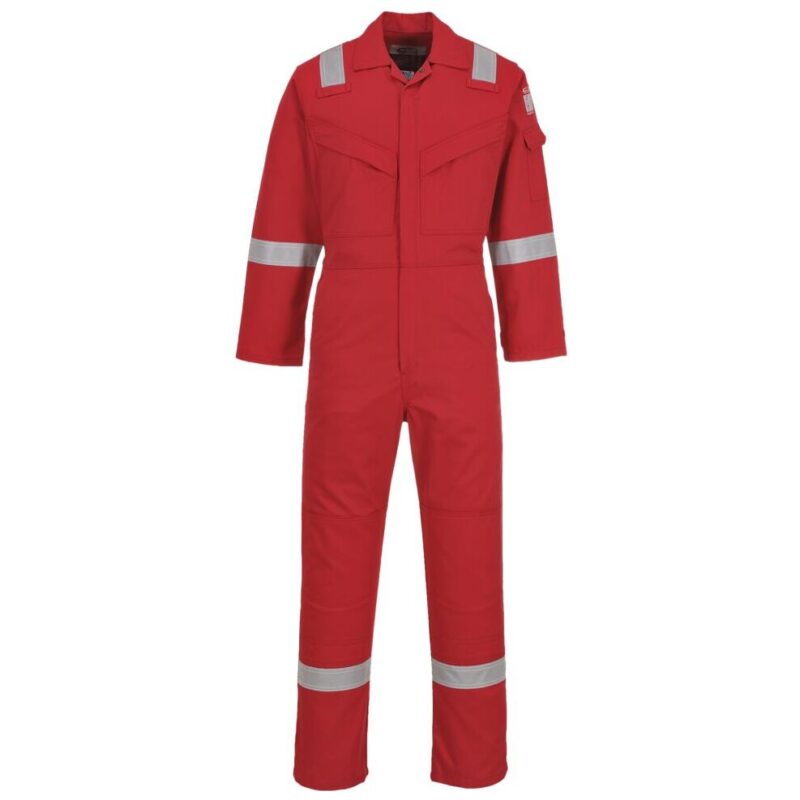 Portwest Flame Resistant Anti-Static Coverall 350g - Red