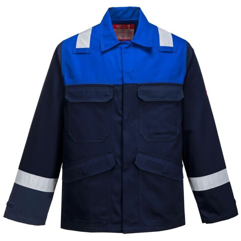 Portwest Bizflame Work Jacket - Navy/Royal