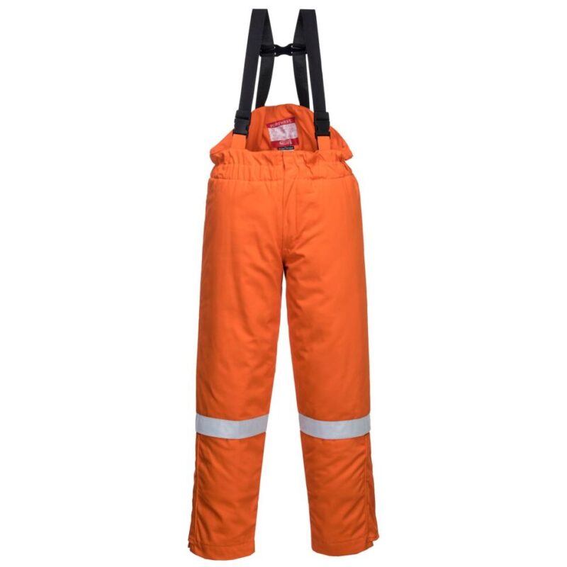 Portwest FR Anti-Static Winter Salopettes - Orange