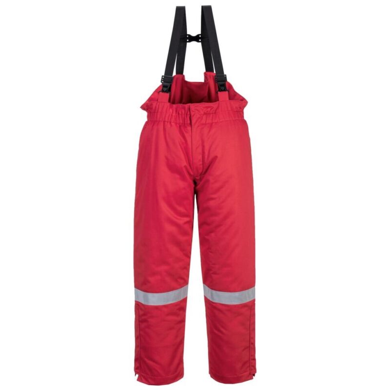 Portwest FR Anti-Static Winter Salopettes - Red