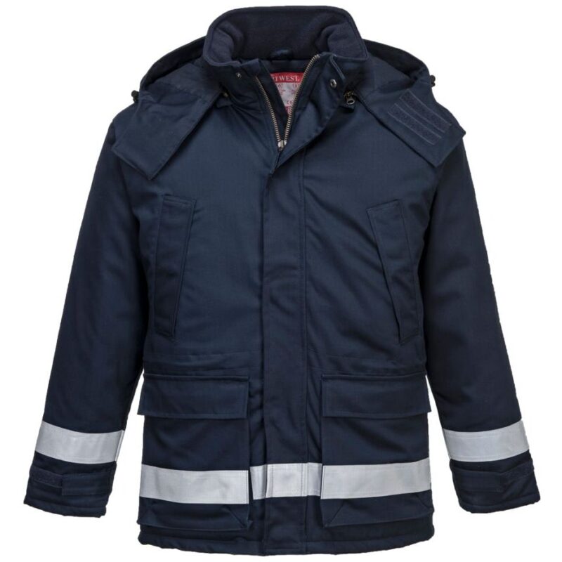 Portwest FR Anti-Static Winter Jacket - Navy