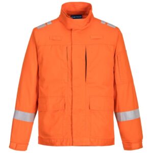 Portwest Bizflame Work Lightweight Stretch Panelled Jacket - Orange