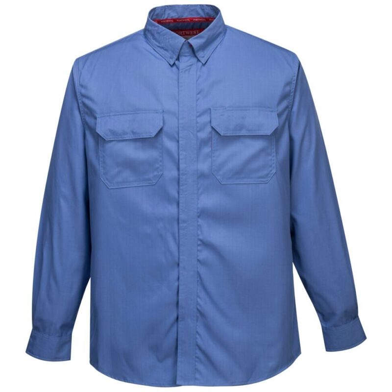 Portwest Bizflame Work Shirt - Blue