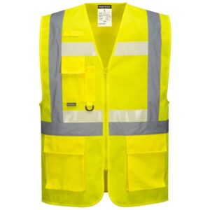 Portwest Glowtex Ezee Zip Executive Vest Yellow G456