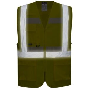 Portwest Glowtex Ezee Zip Executive Vest Yellow G456