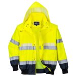 Portwest Glowtex Hi-Vis 3-in-1 Contrast Bomber Jacket