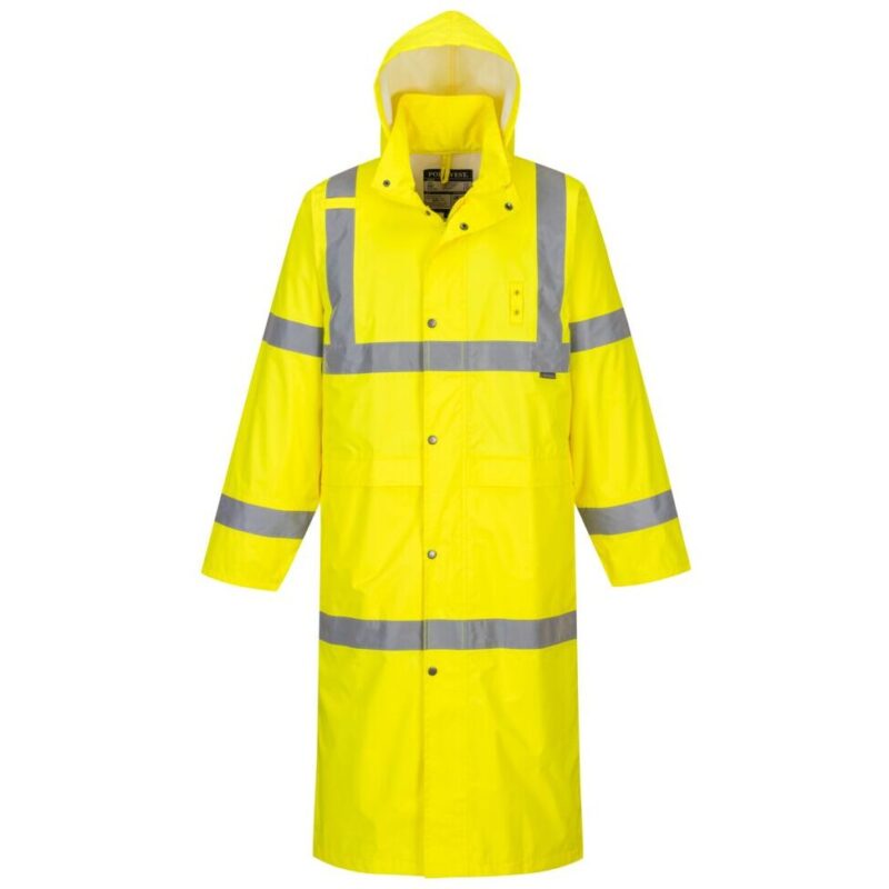 Portwest Hi-Vis Rain Coat 122cm - Yellow