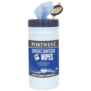 Portwest Surface Sanitiser Wipes Blue IW50