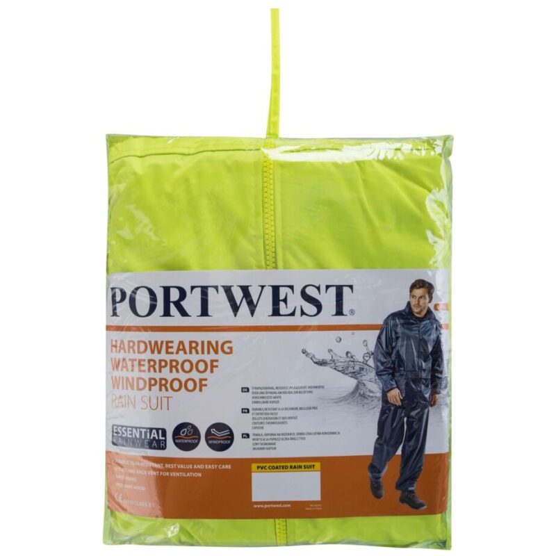 Portwest Essentials Rainsuit - Yellow
