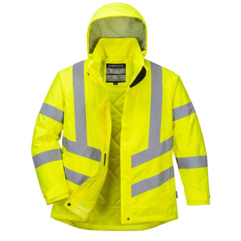 Portwest Hi-Vis Women's Winter Jacket - Yellow