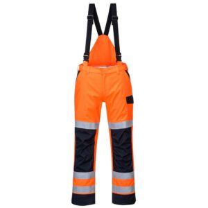Portwest Modaflame Rain Multi Norm Arc Trousers - Yellow/Navy