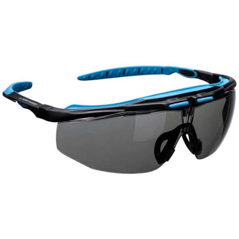 Portwest Peak KN Safety Glasses - Smoke