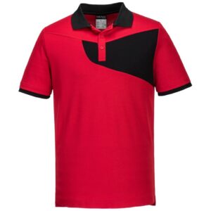 Portwest PW2 Cotton Comfort Polo Shirt Short Sleeve - Navy/Royal