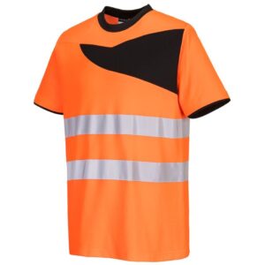 Portwest PW2 Hi-Vis Cotton Comfort T-Shirt Short Sleeve