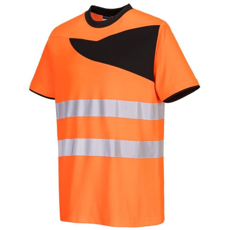 Portwest PW2 Hi-Vis Cotton Comfort T-Shirt Short Sleeve