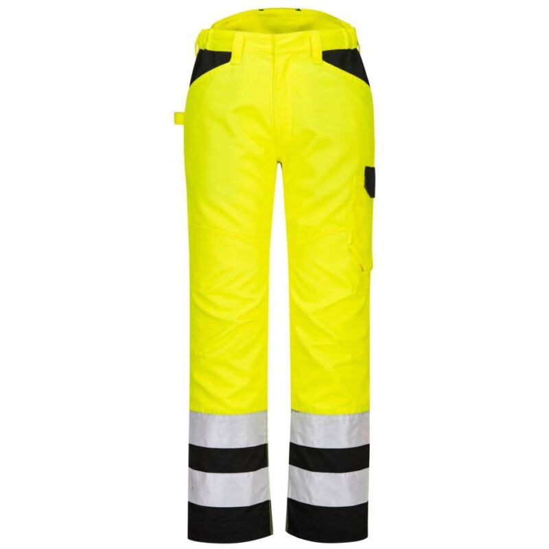 Portwest PW2 Hi-Vis Service Trousers - Yellow/Black